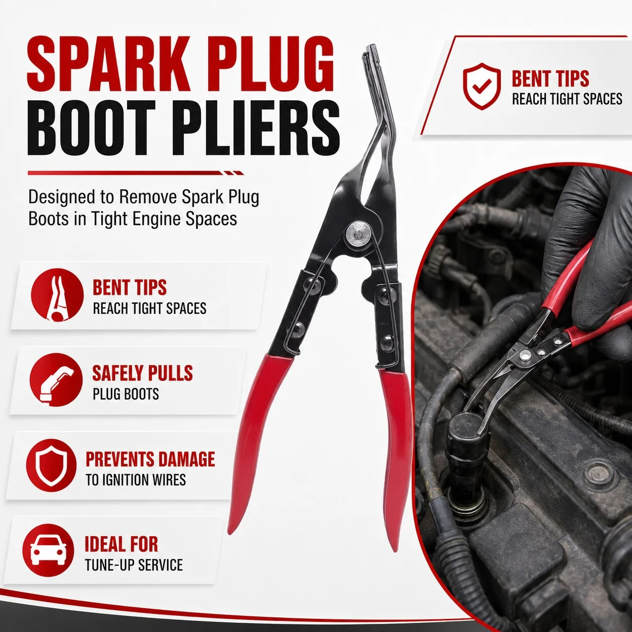 9Pcs Master Automotive Hose Clamp & Electrical Disconnect Pliers Set