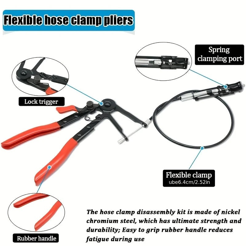 9Pcs Master Automotive Hose Clamp & Electrical Disconnect Pliers Set