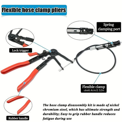 9Pcs Master Automotive Hose Clamp & Electrical Disconnect Pliers Set