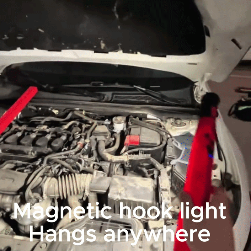 Hands-Free Magnetic LED Underhood Light – Waterproof Auto Repair & Camping Emergency Lamp with Phone Charging Port