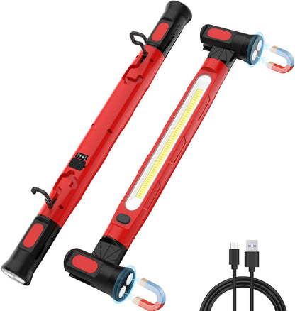 Hands-Free Magnetic LED Underhood Light – Waterproof Auto Repair & Camping Emergency Lamp with Phone Charging Port