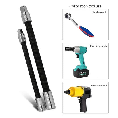 3Pcs Heavy-Duty Flexible Socket Extension Bar Set