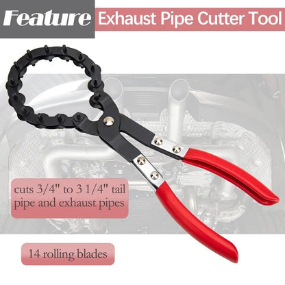 Heavy Duty Chain Pipe Cutter for Exhaust Systems (19–76mm)