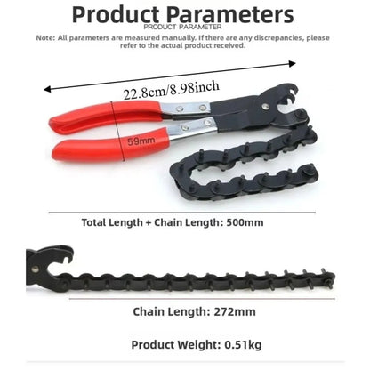 Heavy Duty Chain Pipe Cutter for Exhaust Systems (19–76mm)