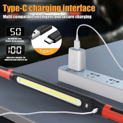 Hands-Free Magnetic LED Underhood Light – Waterproof Auto Repair & Camping Emergency Lamp with Phone Charging Port