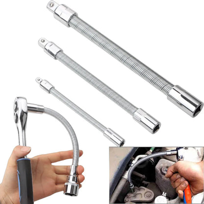 3Pcs Heavy-Duty Flexible Socket Extension Bar Set
