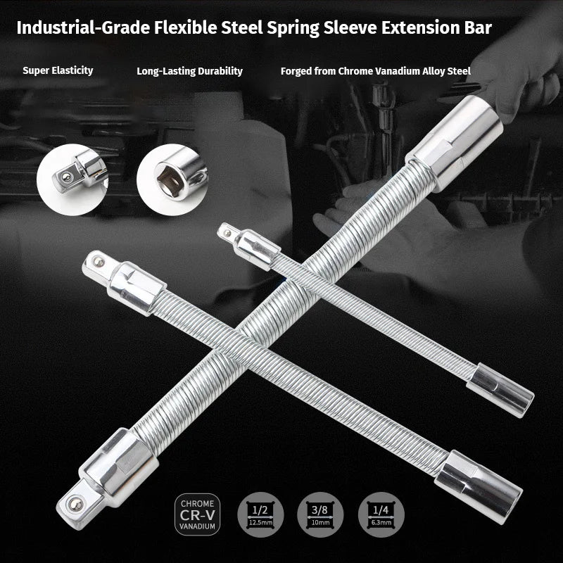 3Pcs Heavy-Duty Flexible Socket Extension Bar Set
