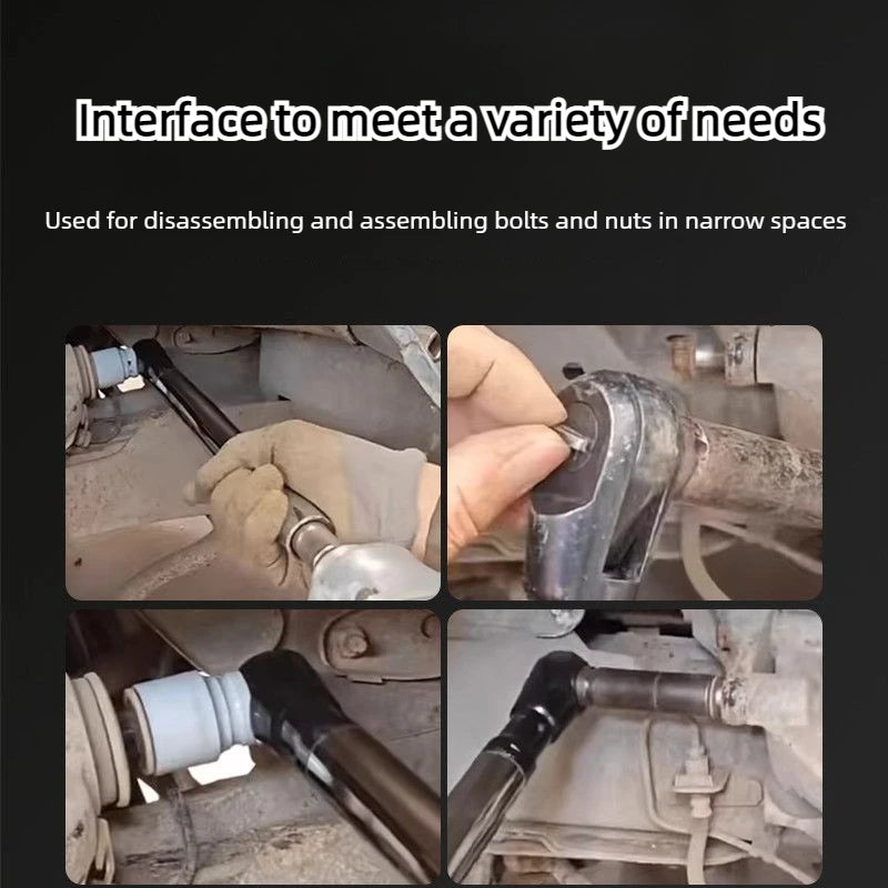 Universal Offset Extension Wrench 1/2" Drive - Impact Ready Reach Wrench for Tight Spaces