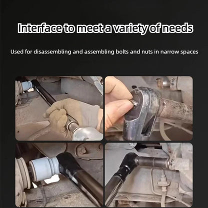 Universal Offset Extension Wrench 1/2" Drive - Impact Ready Reach Wrench for Tight Spaces