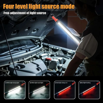 Hands-Free Magnetic LED Underhood Light – Waterproof Auto Repair & Camping Emergency Lamp with Phone Charging Port