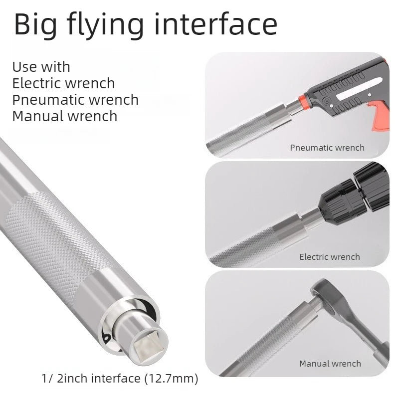 Universal Offset Extension Wrench 1/2" Drive - Impact Ready Reach Wrench for Tight Spaces
