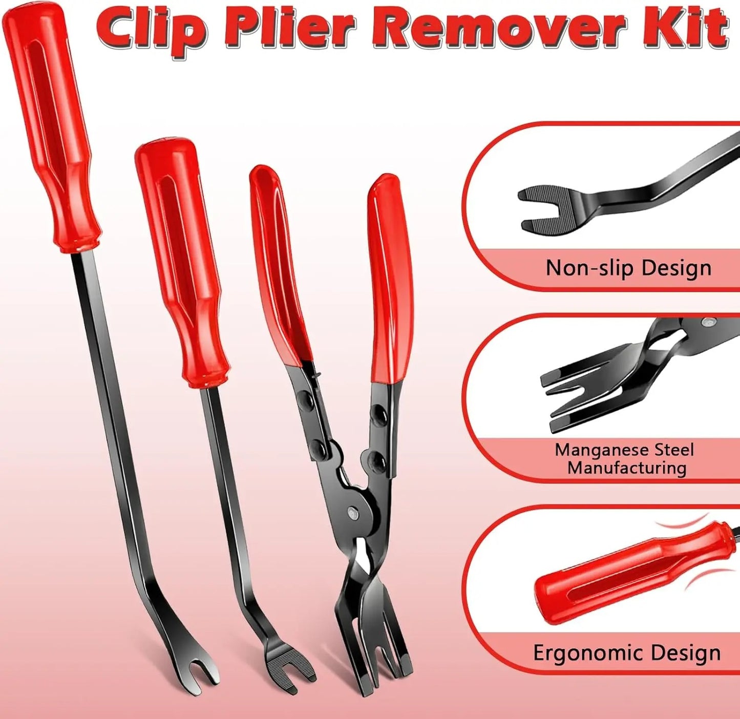 Professional Car Door Panel & Clip Removal Pliers